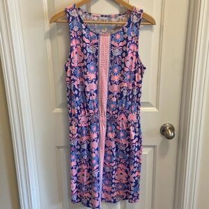 Lilly Pulitzer Windward Dress with Werk It Engineered Marlow Print Sz S